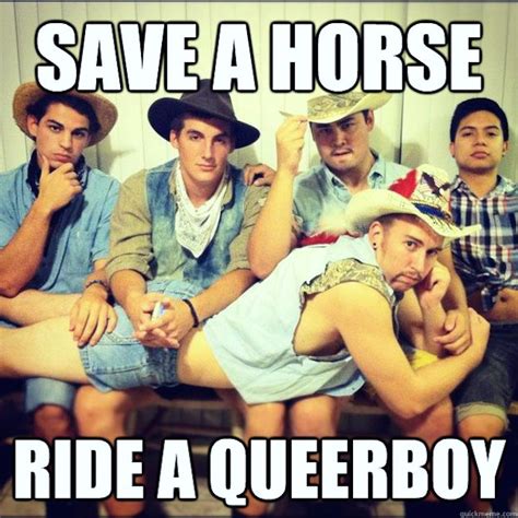 gay cowboy meme